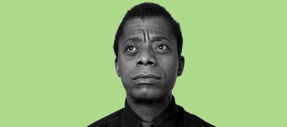 James Baldwin against green