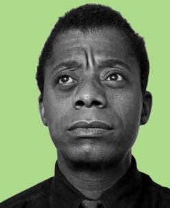 James Baldwin against green